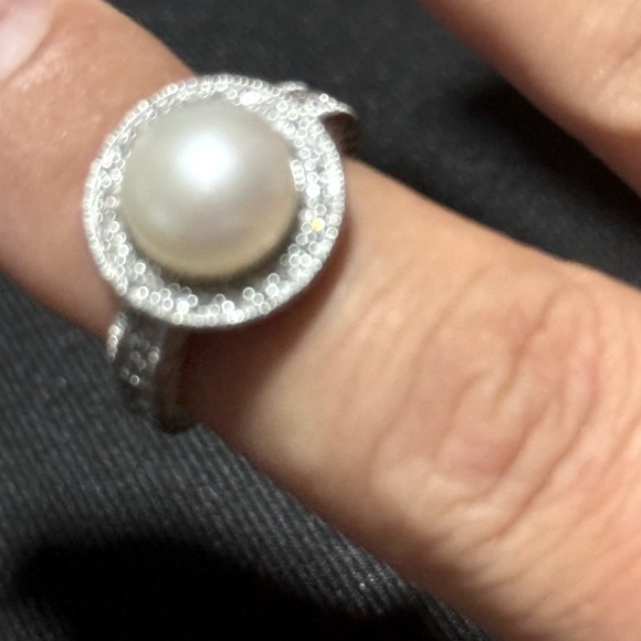 Affinity Diamonds, 10mm Pearl White Diamond 925 size 7 - Picture 5 of 9